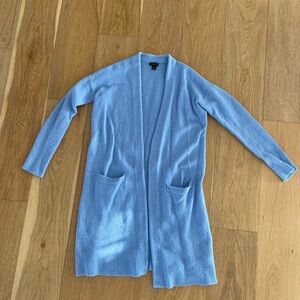 Halogen Light Blue Open Front Cardigan